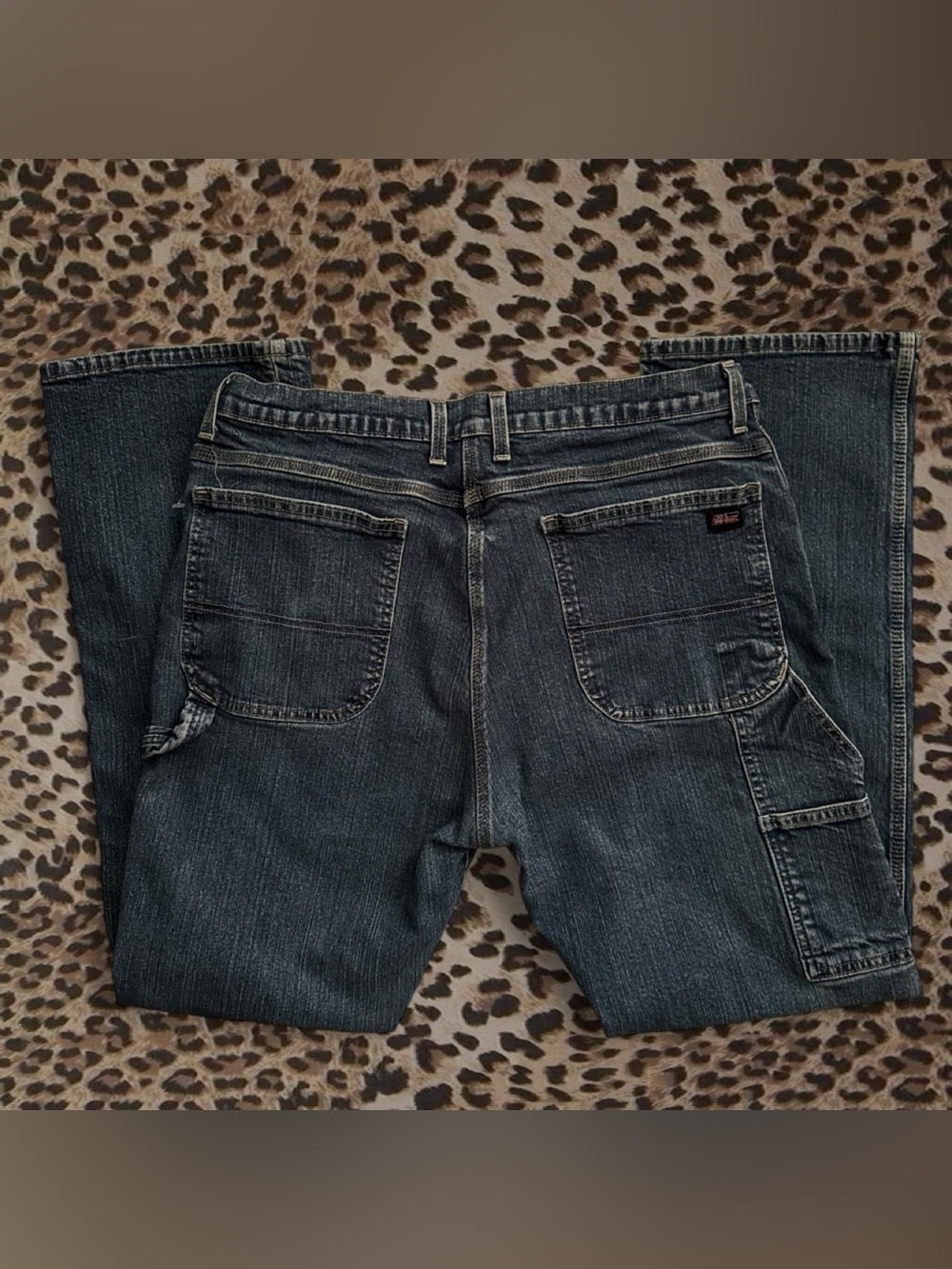 Dickies Relaxed Fit Carpenter Jeans in Dark Blue Wash